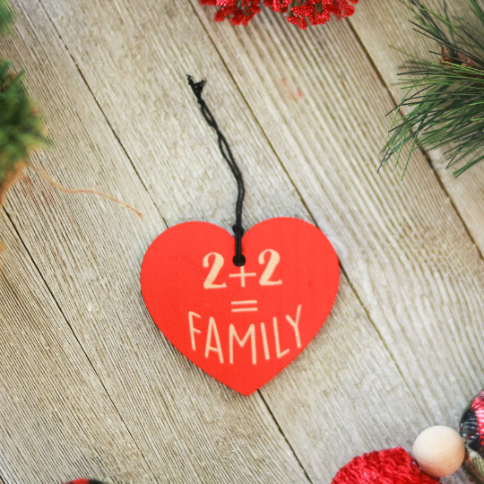 2+2=Family Ornament