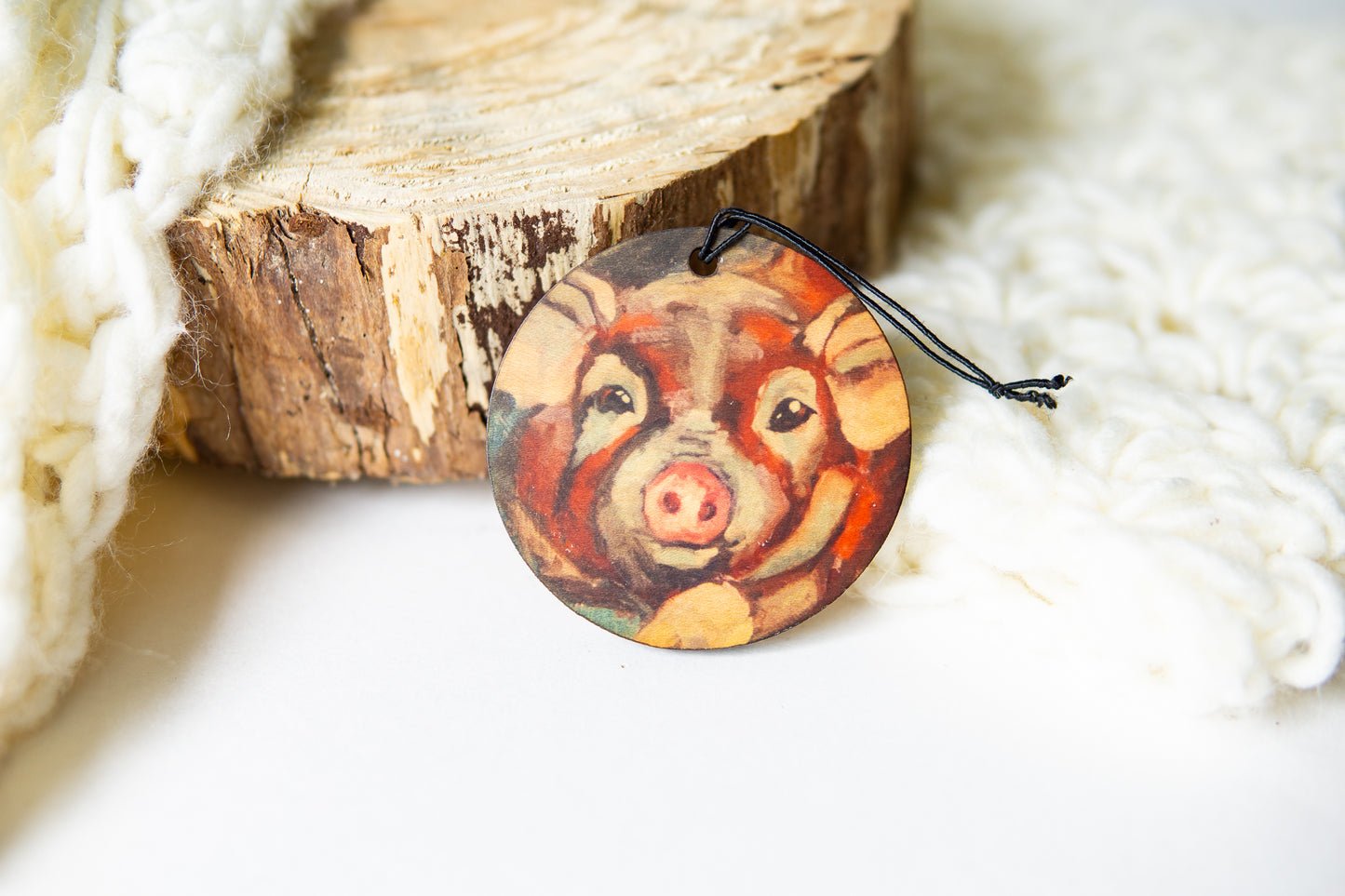 Red Pig Ornament By K. Huke