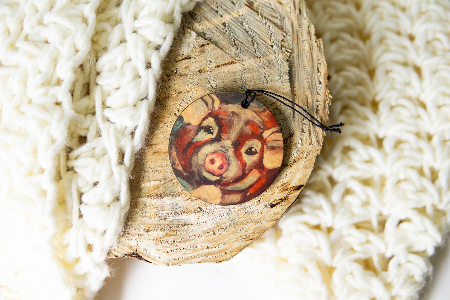 Red Pig Ornament By K. Huke