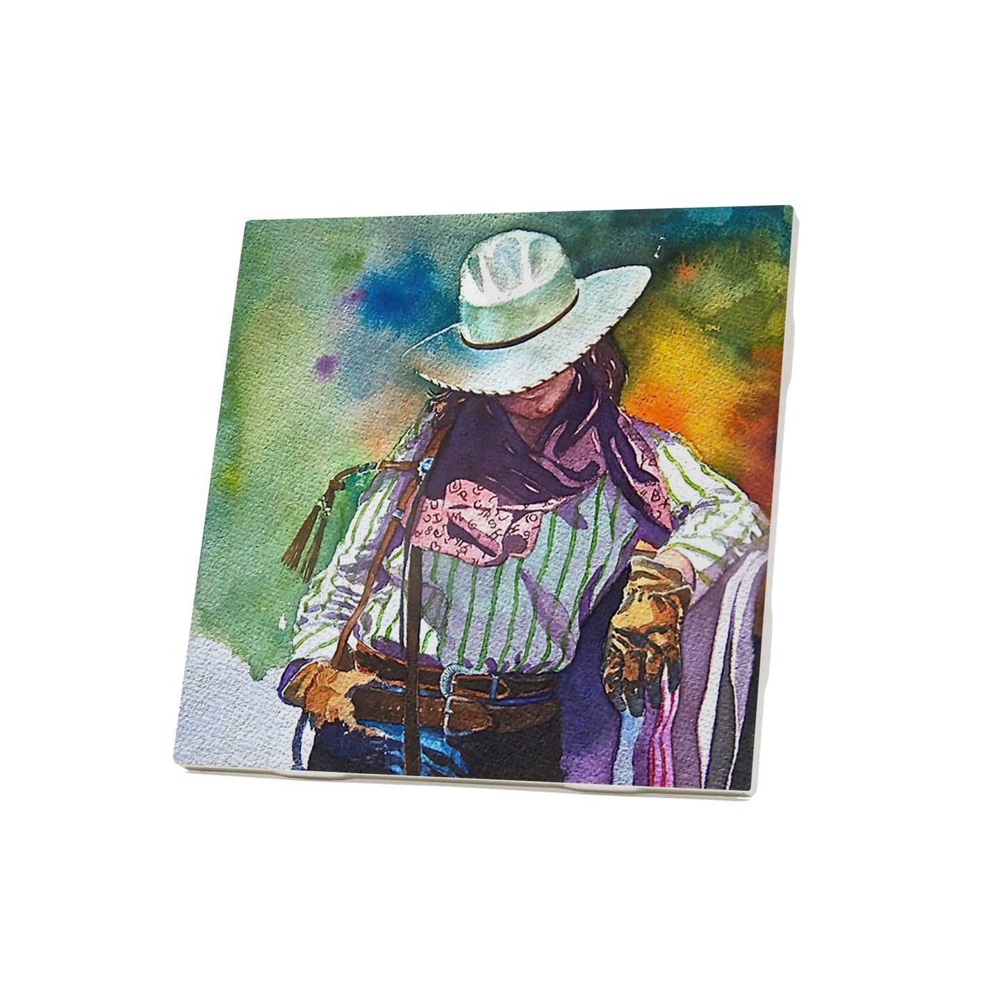 Lorraine Ceramic Coaster by Stone House of Tubac