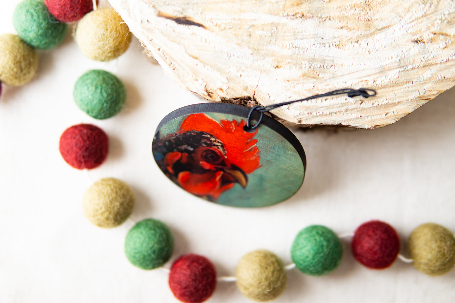 Rooster Ornament by K. Huke