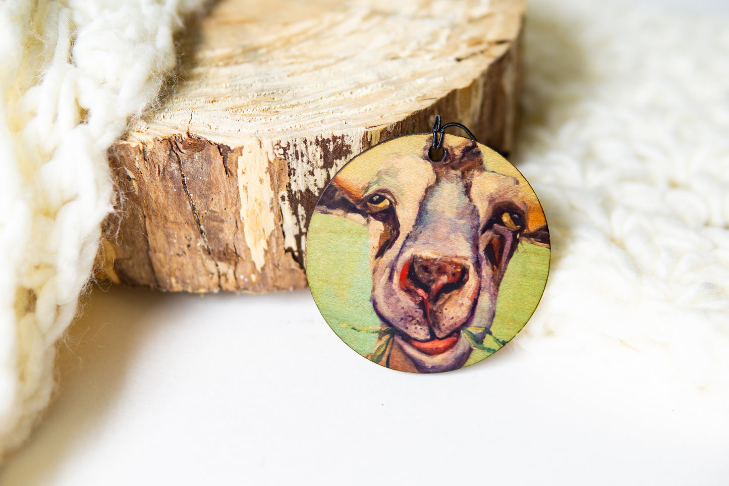 Bright Goat Ornament By K. Huke