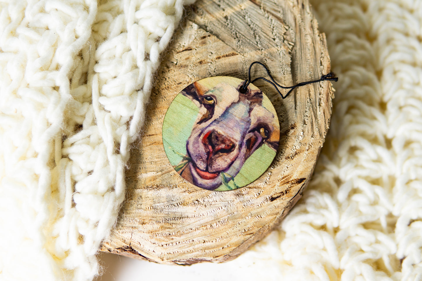Bright Goat Ornament By K. Huke