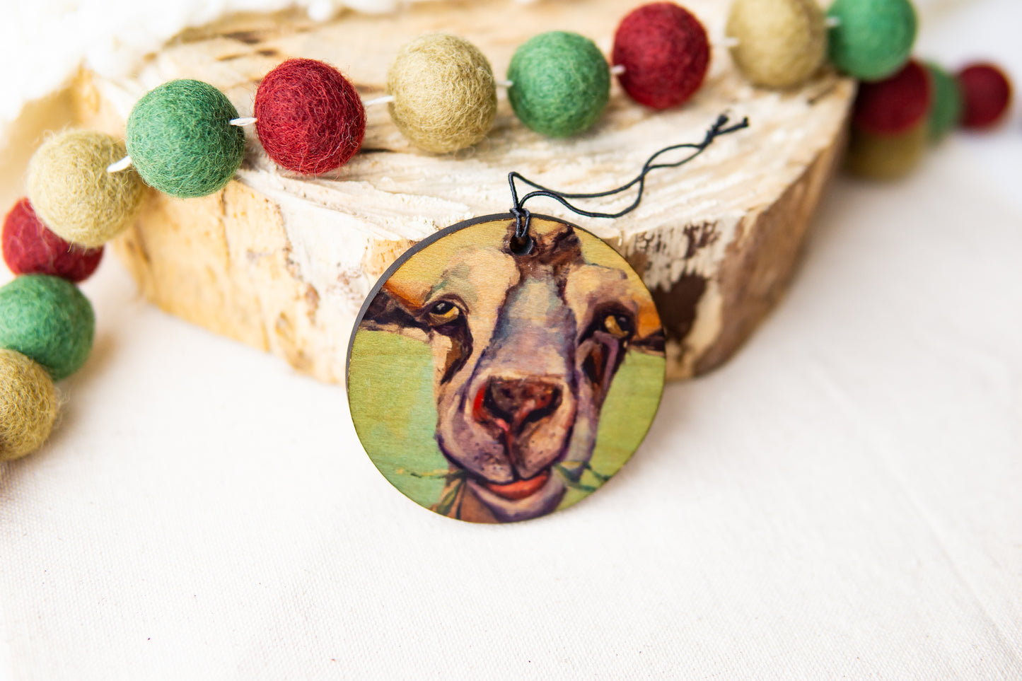 Bright Goat Ornament By K. Huke