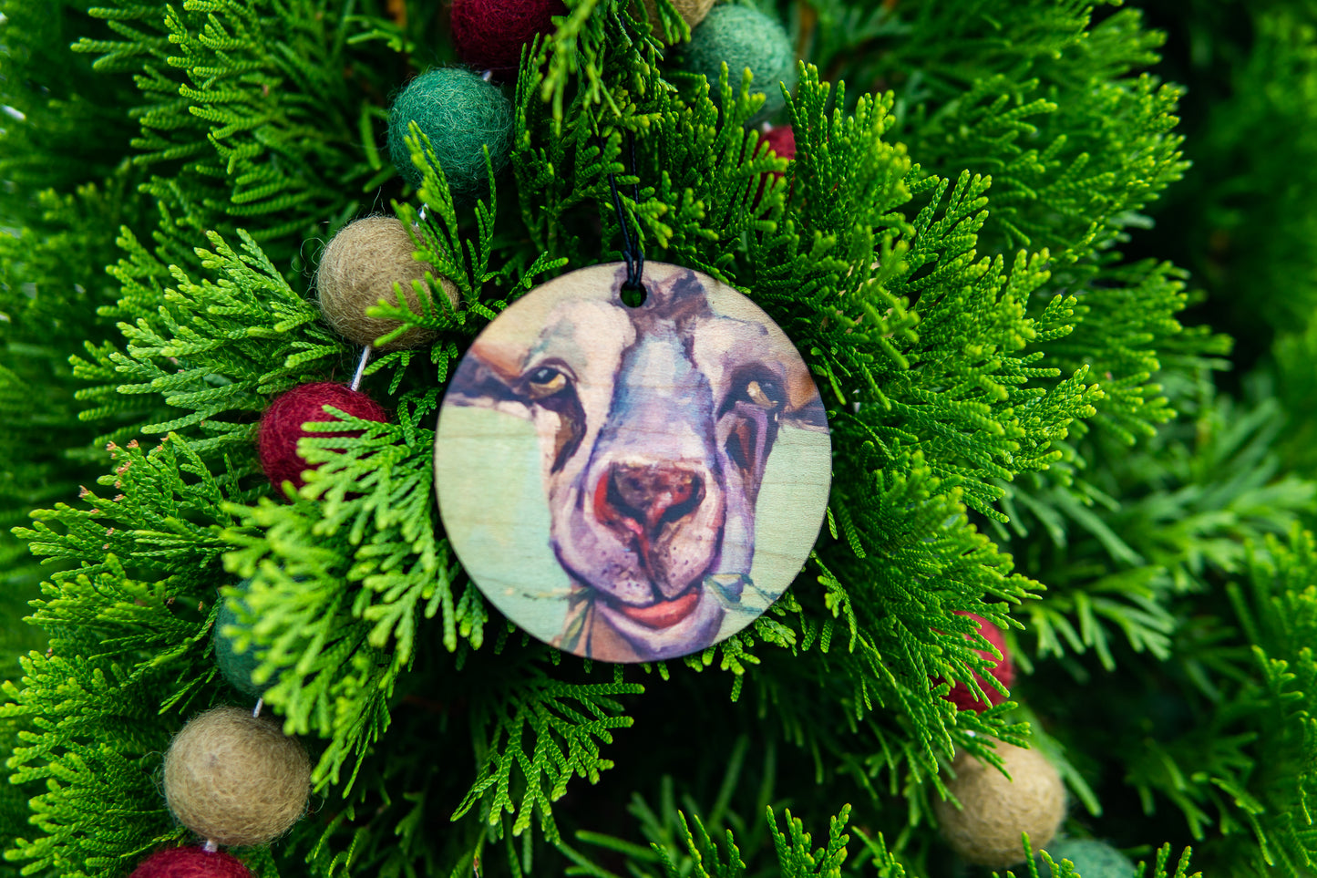 Bright Goat Ornament By K. Huke