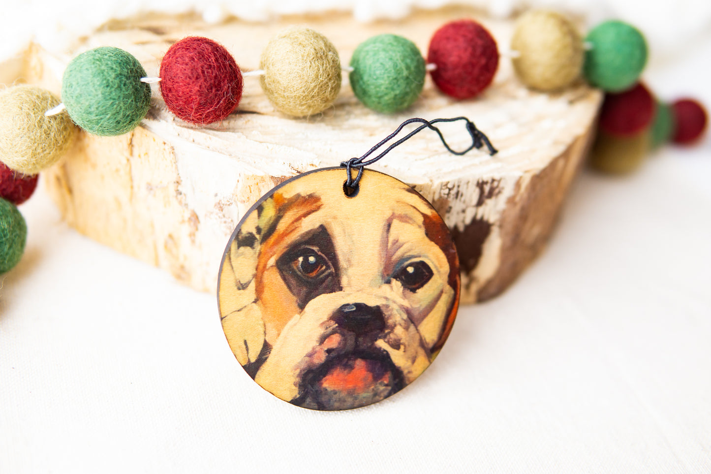 Bulldog Ornament By K. Huke