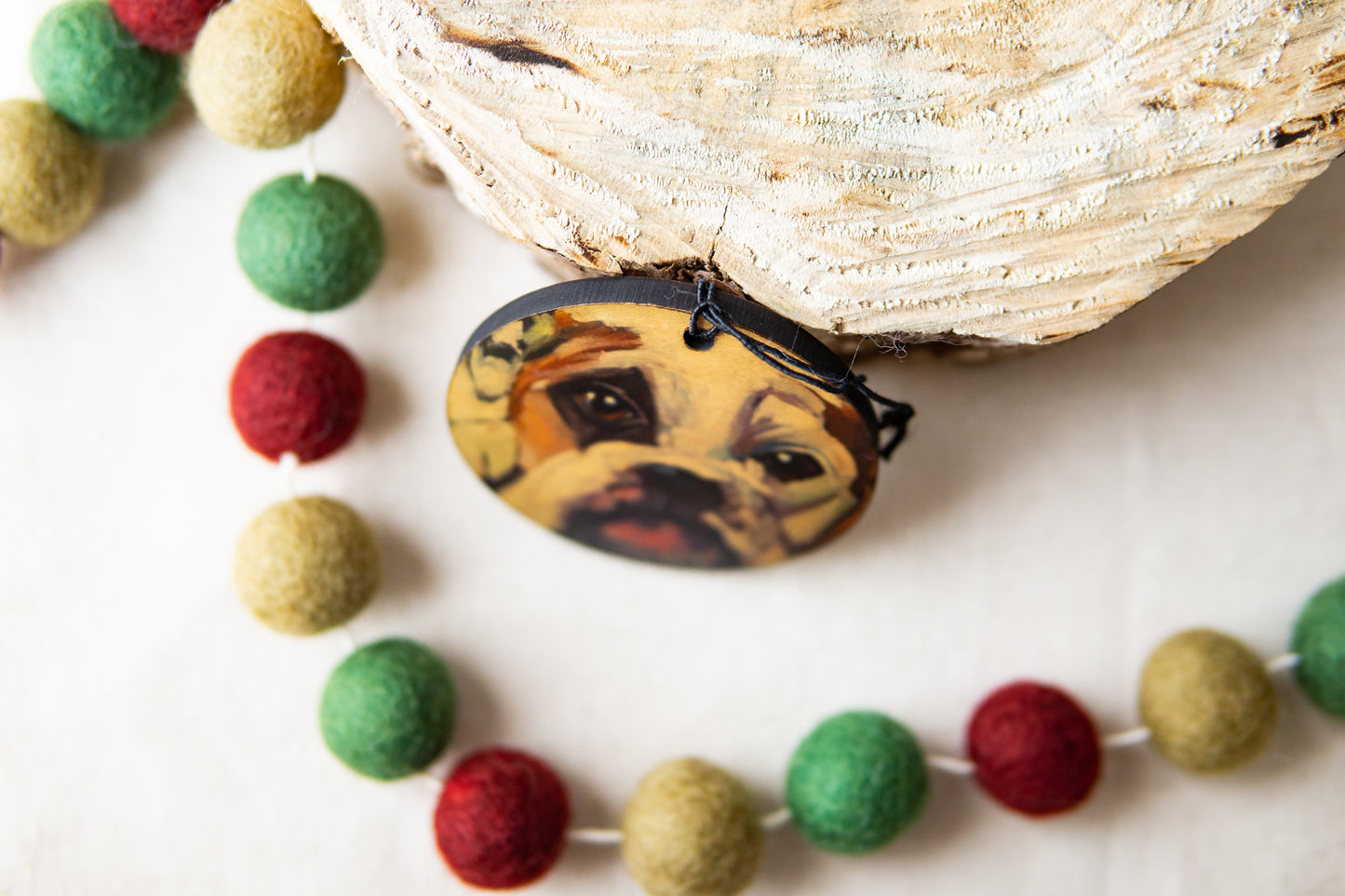 Bulldog Ornament By K. Huke