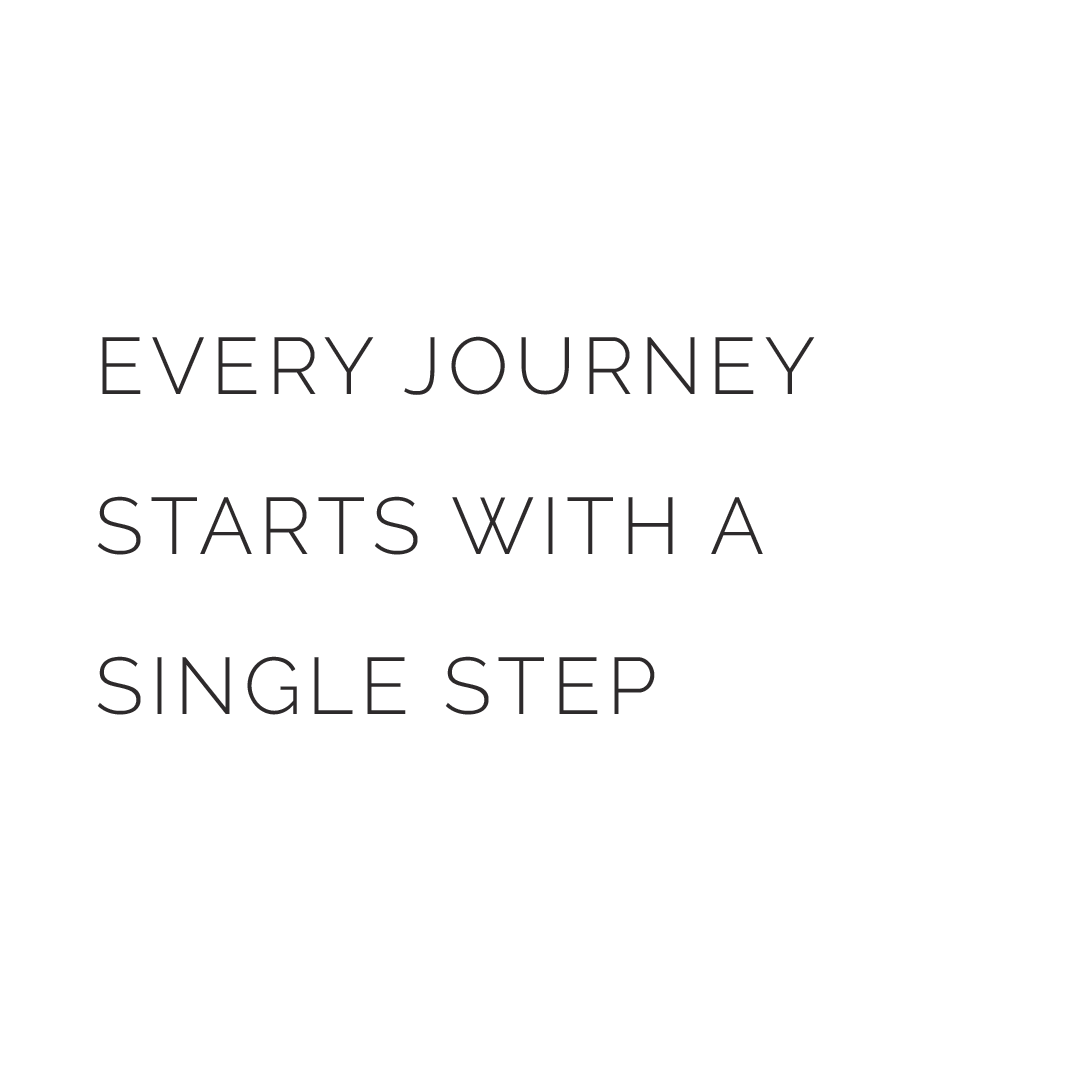 Every Journey Starts With A Single Step Quote Coaster