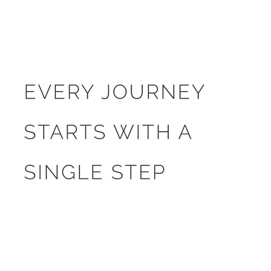 Every Journey Starts With A Single Step Quote Mug