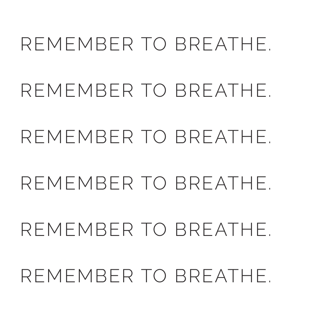 Remember To Breath Quote Coaster