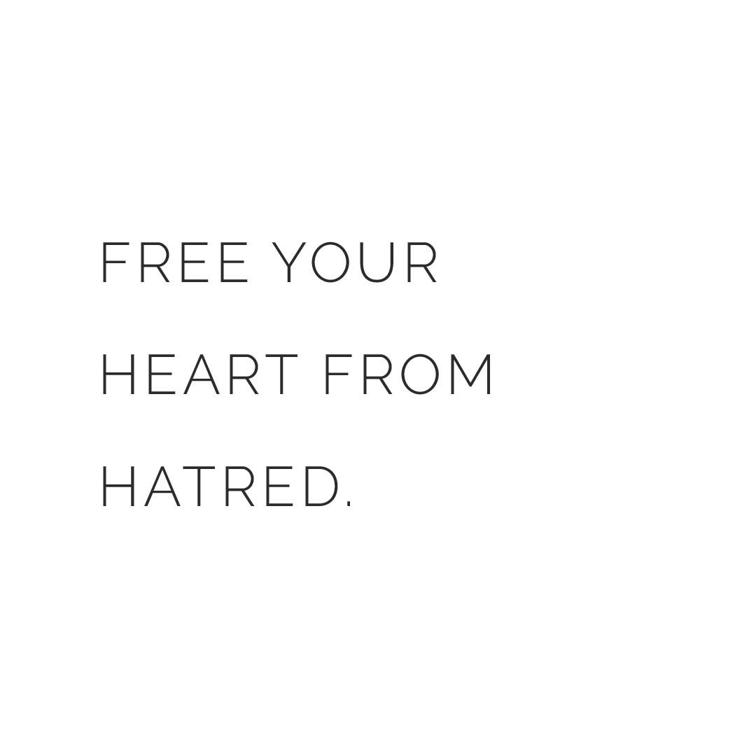 Free Your Heart From Hatred Quote Coaster