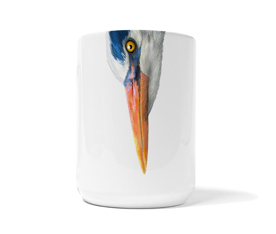Blue Heron Snout Mug