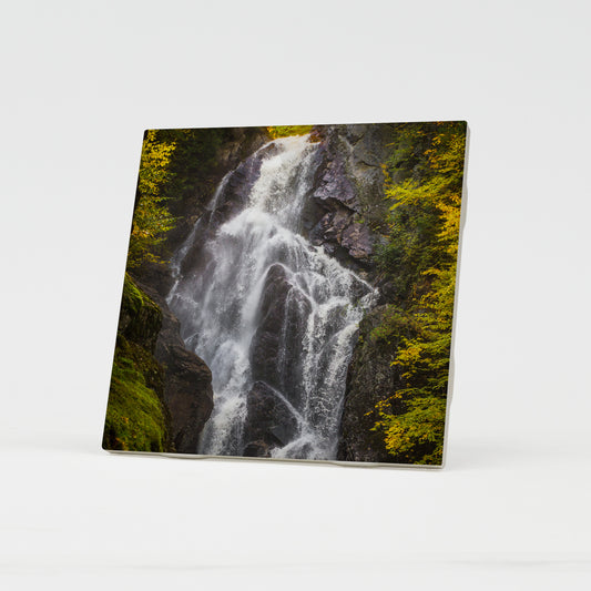 Roaring Angel Falls Ceramic Coaster by Chris Whiton