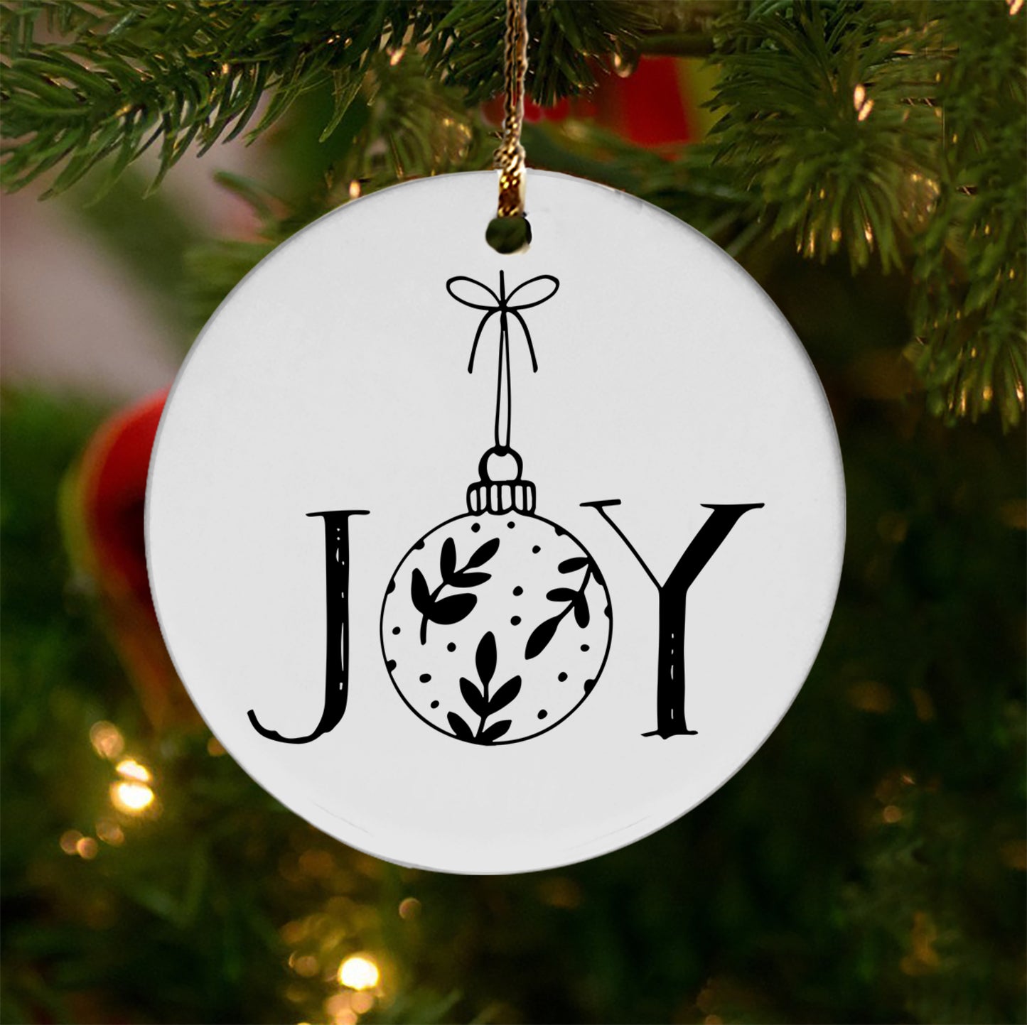 Joy Ceramic Ornament