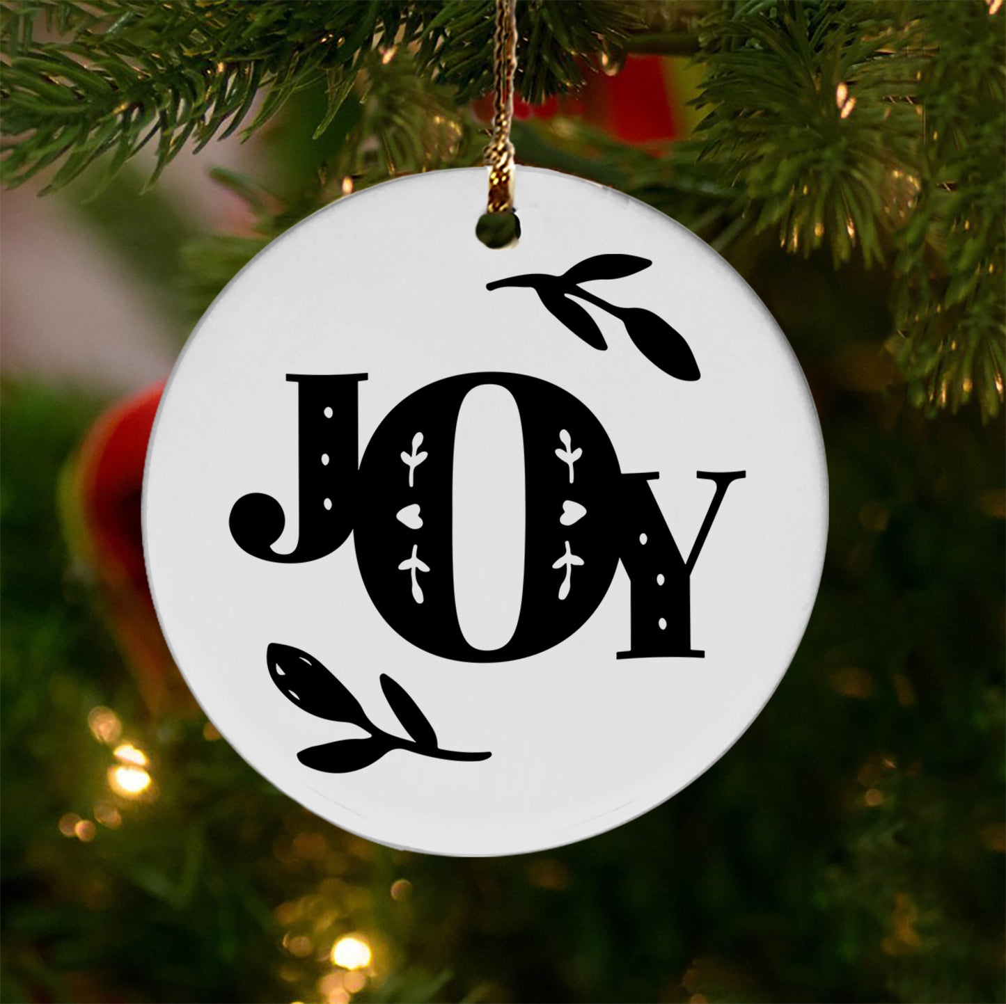 Joy Icon Ceramic Ornament