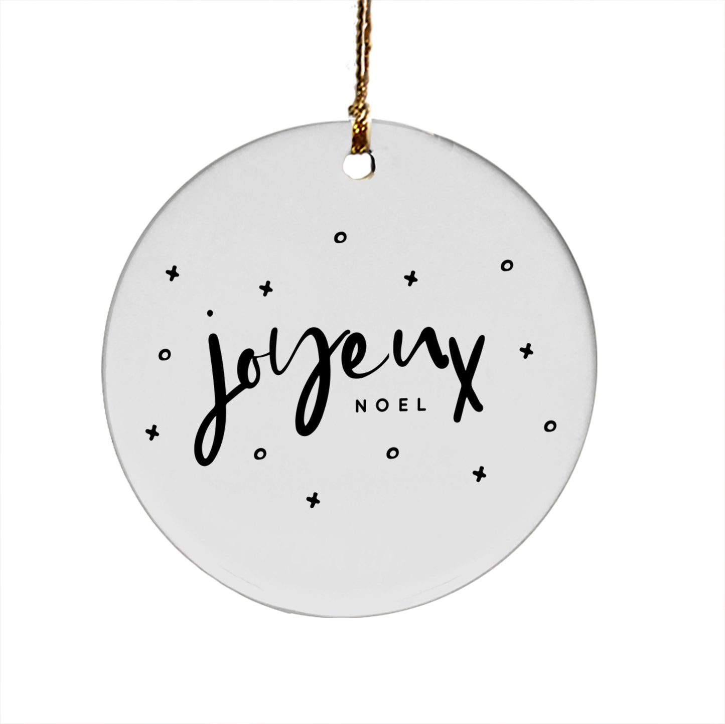 Joyeux Noel Ceramic Ornament