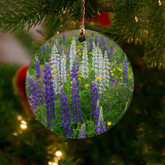 Lupine Bouquet Ornament by Chris Whiton