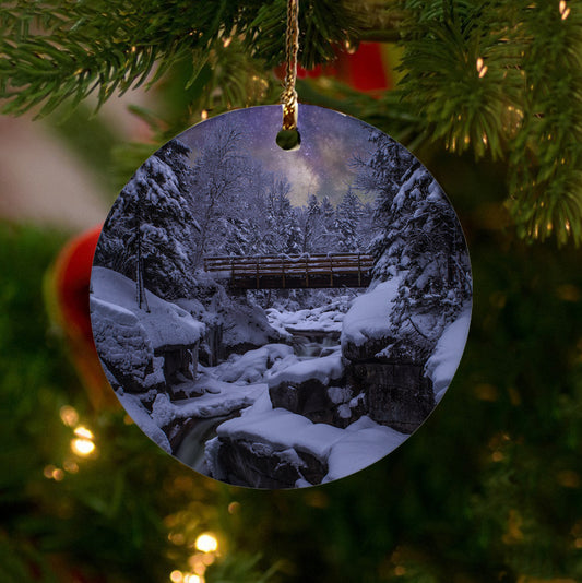 Milky Way Upper Falls Ornament by Chris Whiton