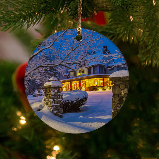 Winter Inn Ornament by Chris Whiton