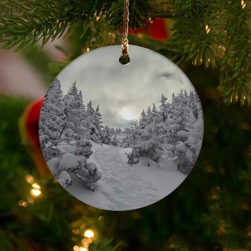 Winter on the Ammo Trail Ornament by Chris Whiton