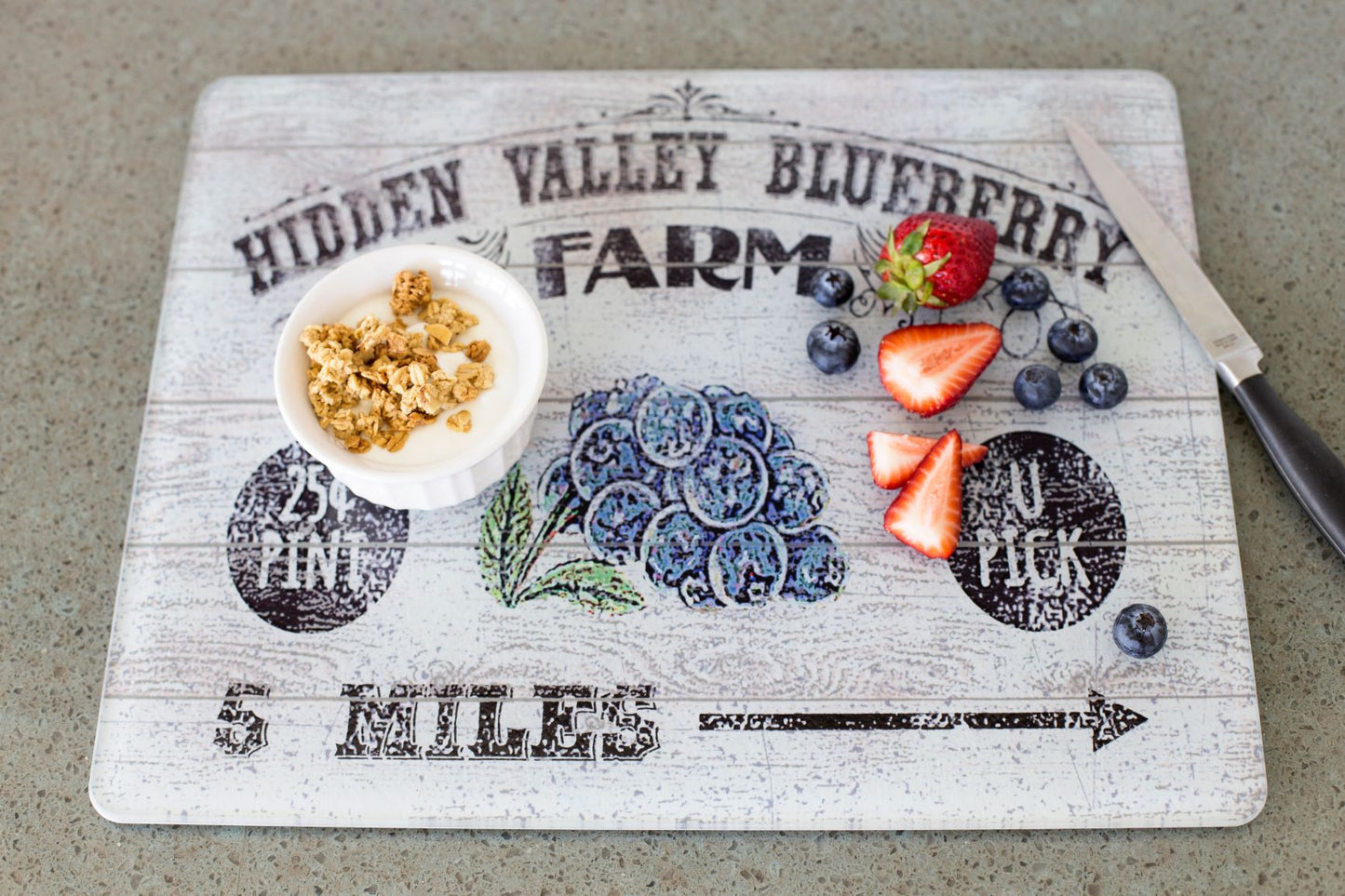 Blueberry Hidden Valley Cutting Board