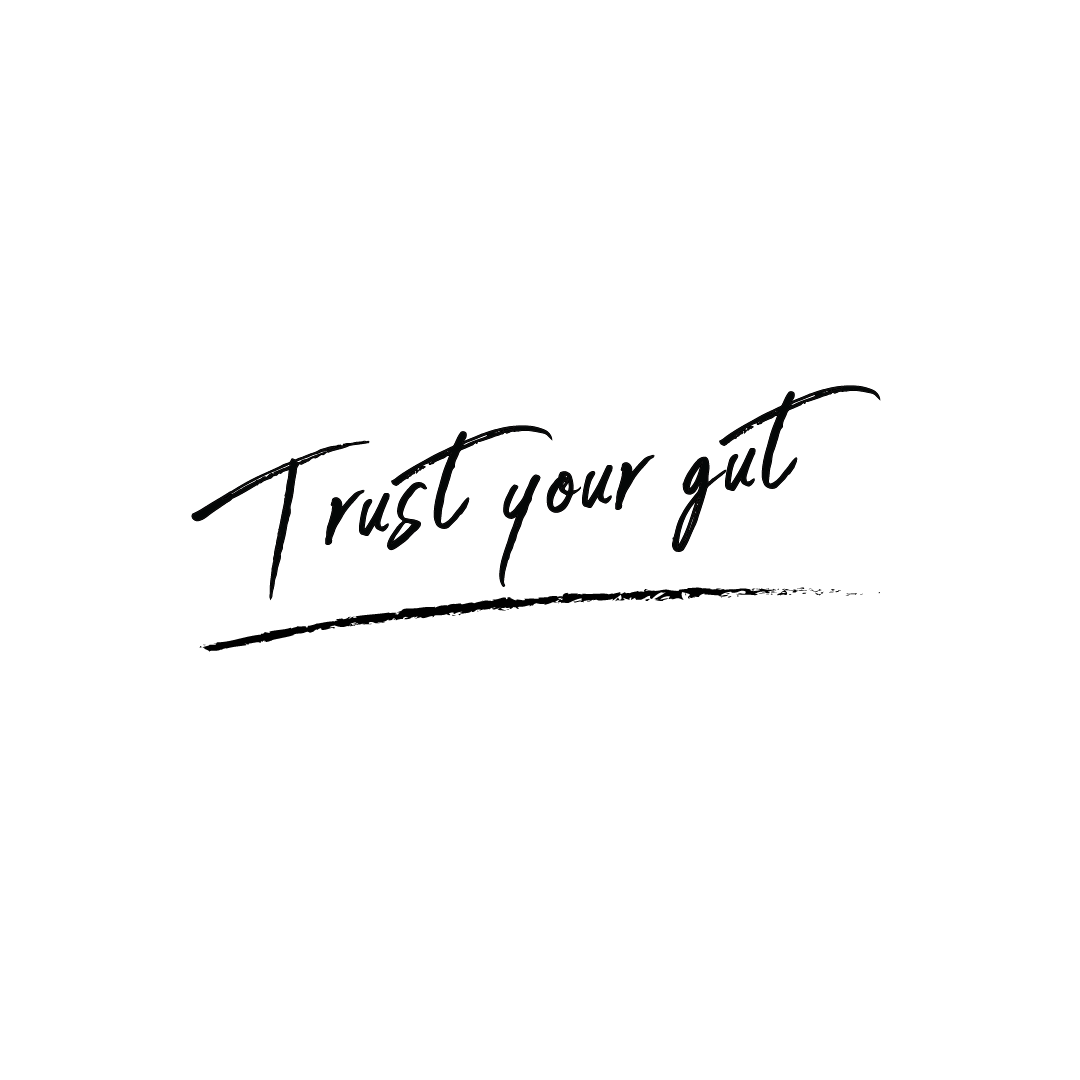 Trust Your Gut Quote Coaster