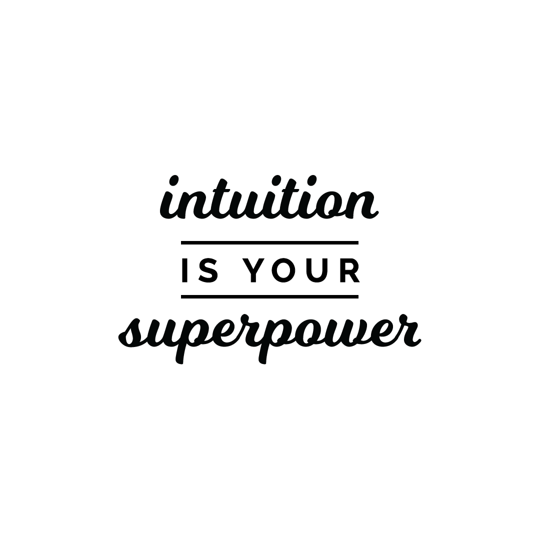 Intuition Is Your Superpower Quote Coaster