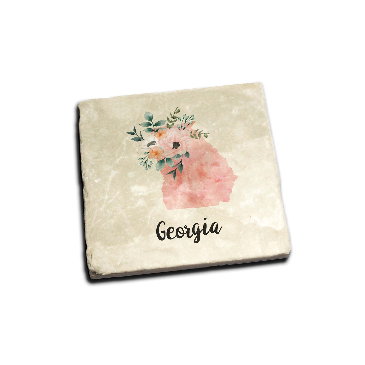 Floral Home State Coaster