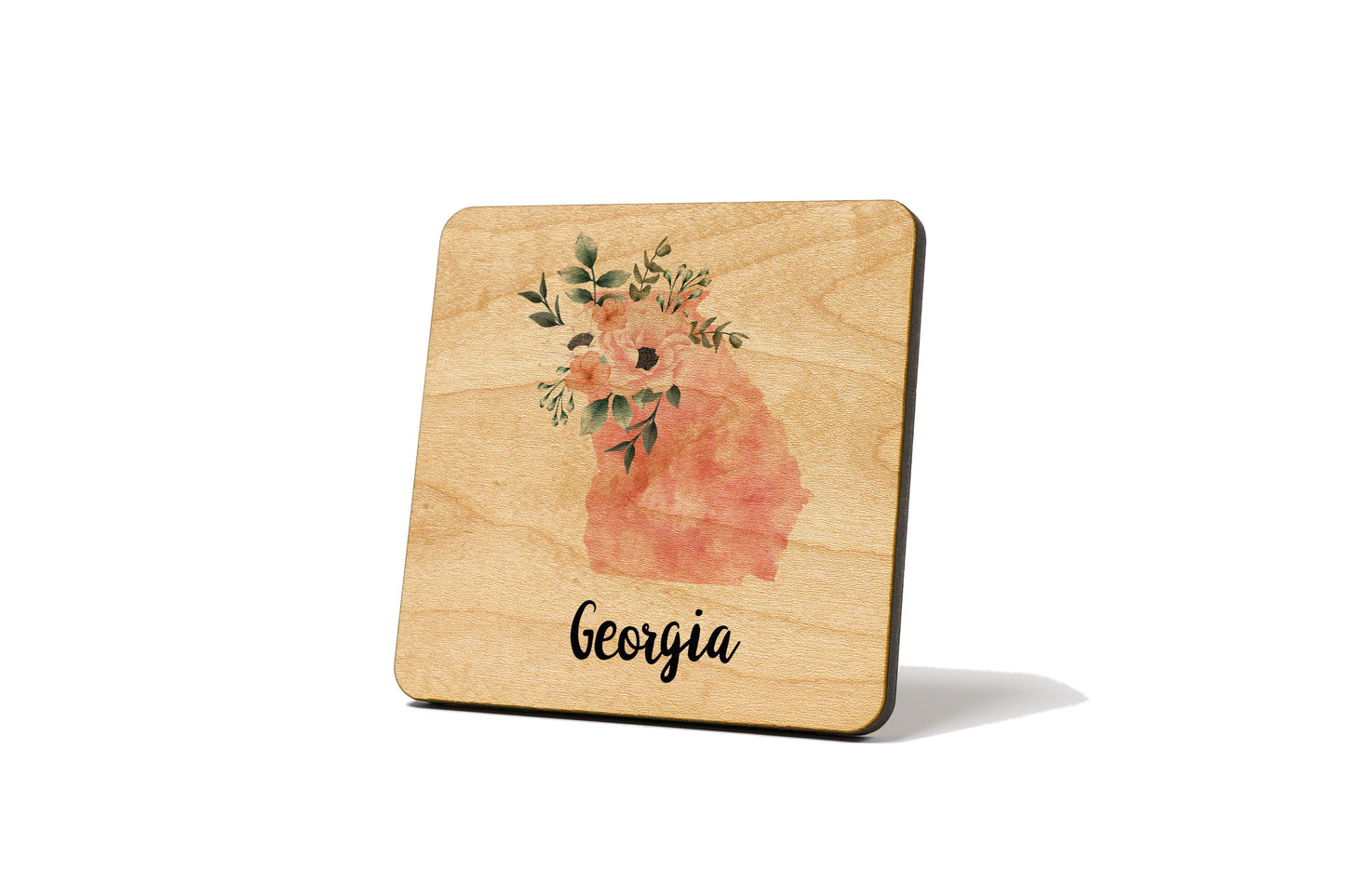 Floral Home State Coaster