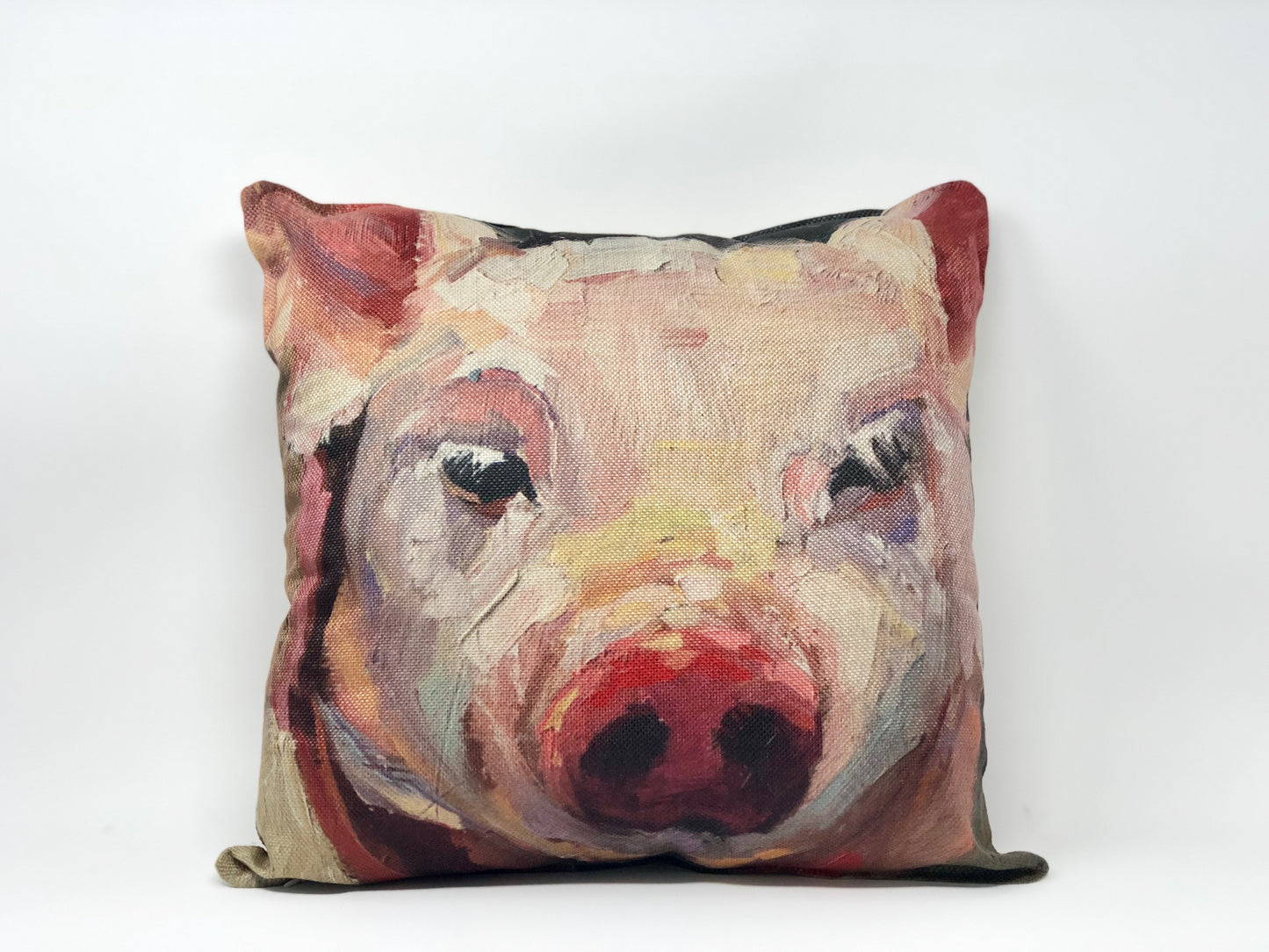 Farm Pig  Pillow Case By K. Huke