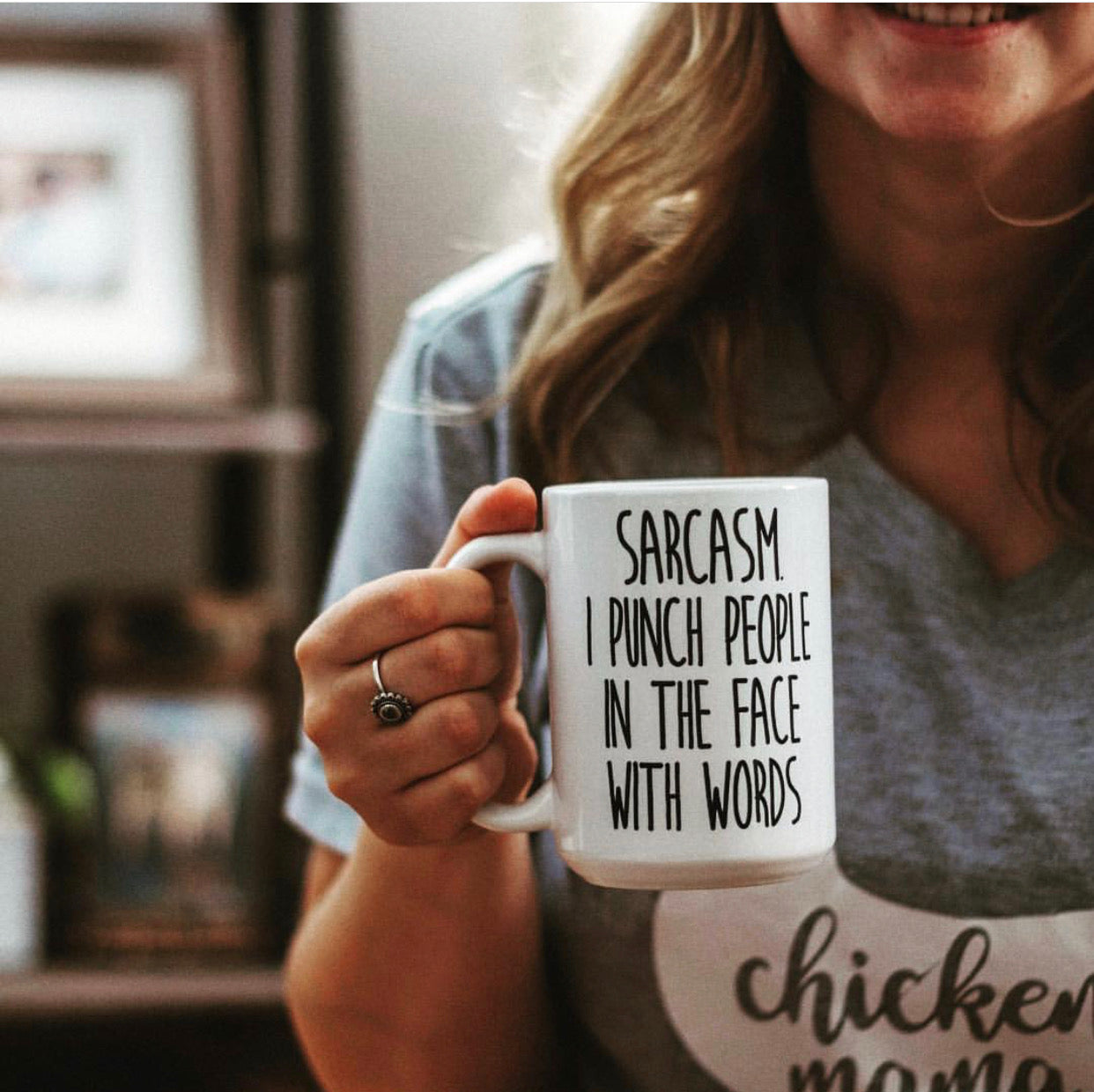 Sarcasm I Punch People in the Face with Words Mug