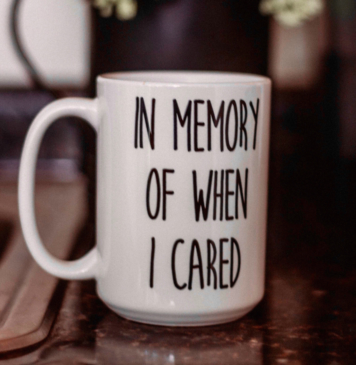 In Memory Of When I Cared Mug