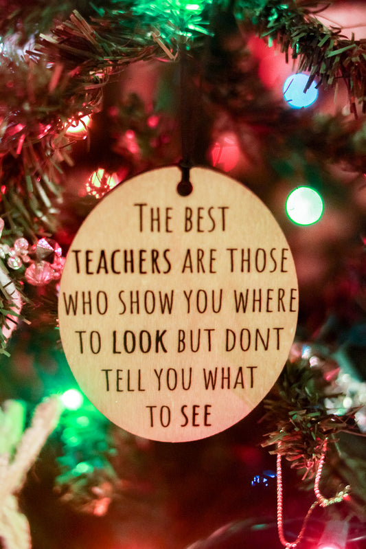 The Best Teachers Ornament
