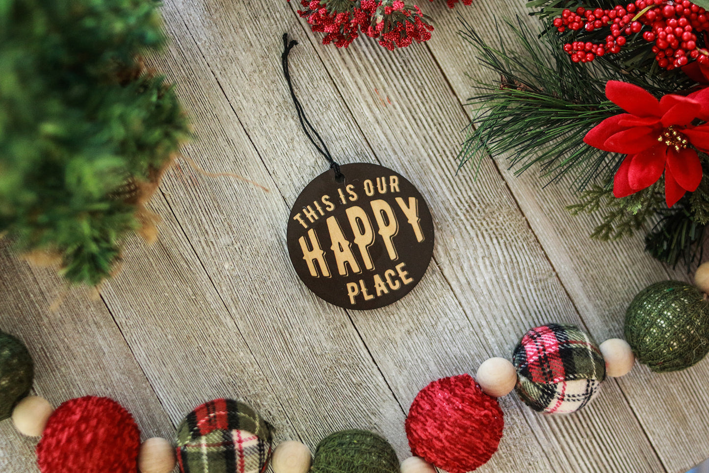 This is Our Happy Place Christmas Ornament