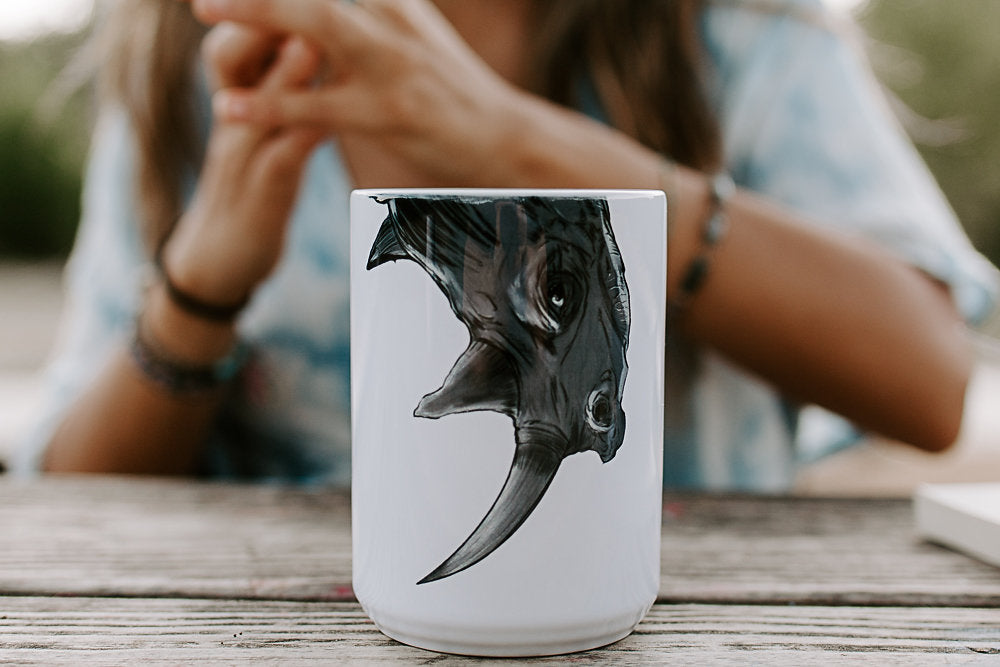 Black Rhino Snout Mug