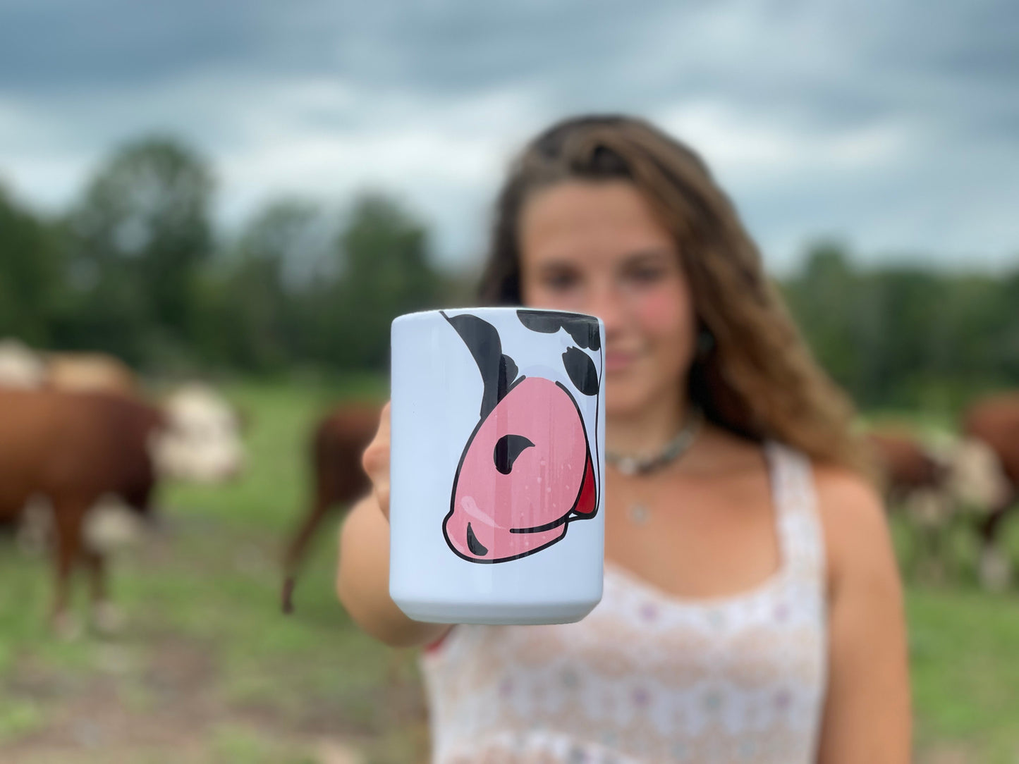 Cartoon Cow Snout Mug