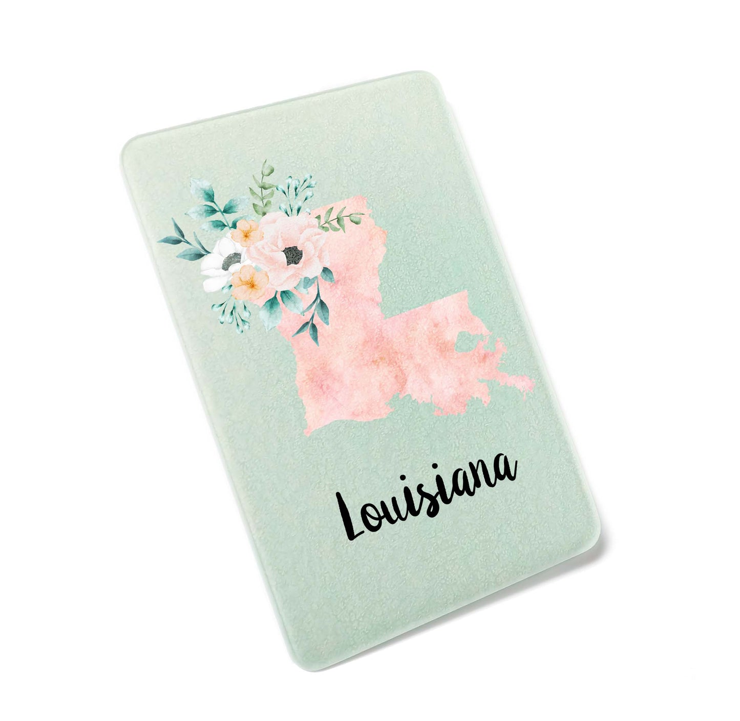 Floral Home State Cutting Board