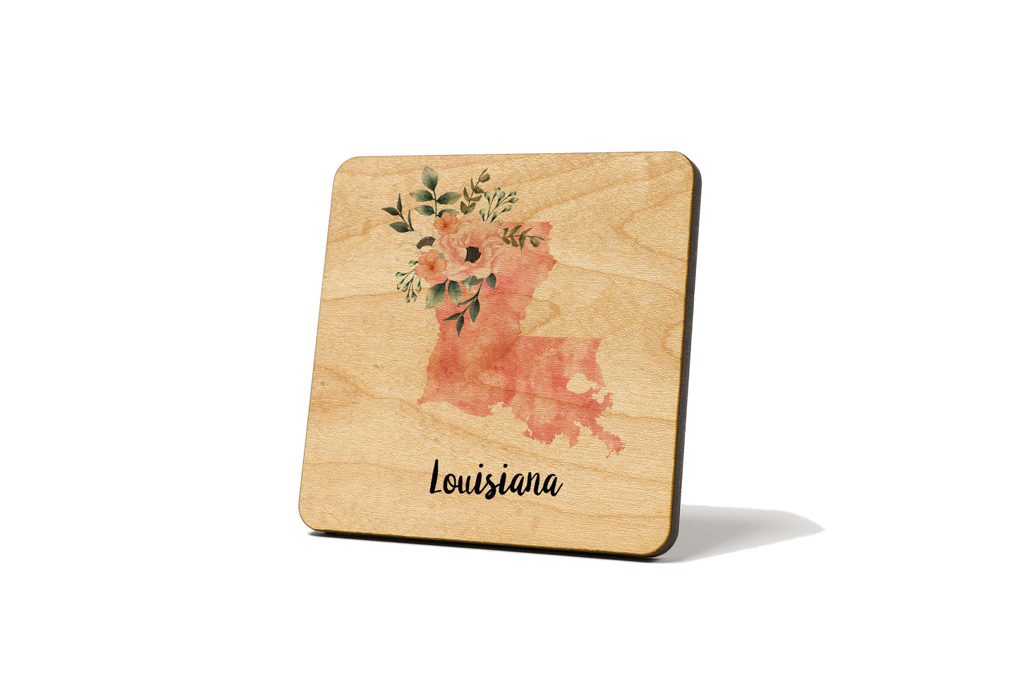 Floral Home State Coaster