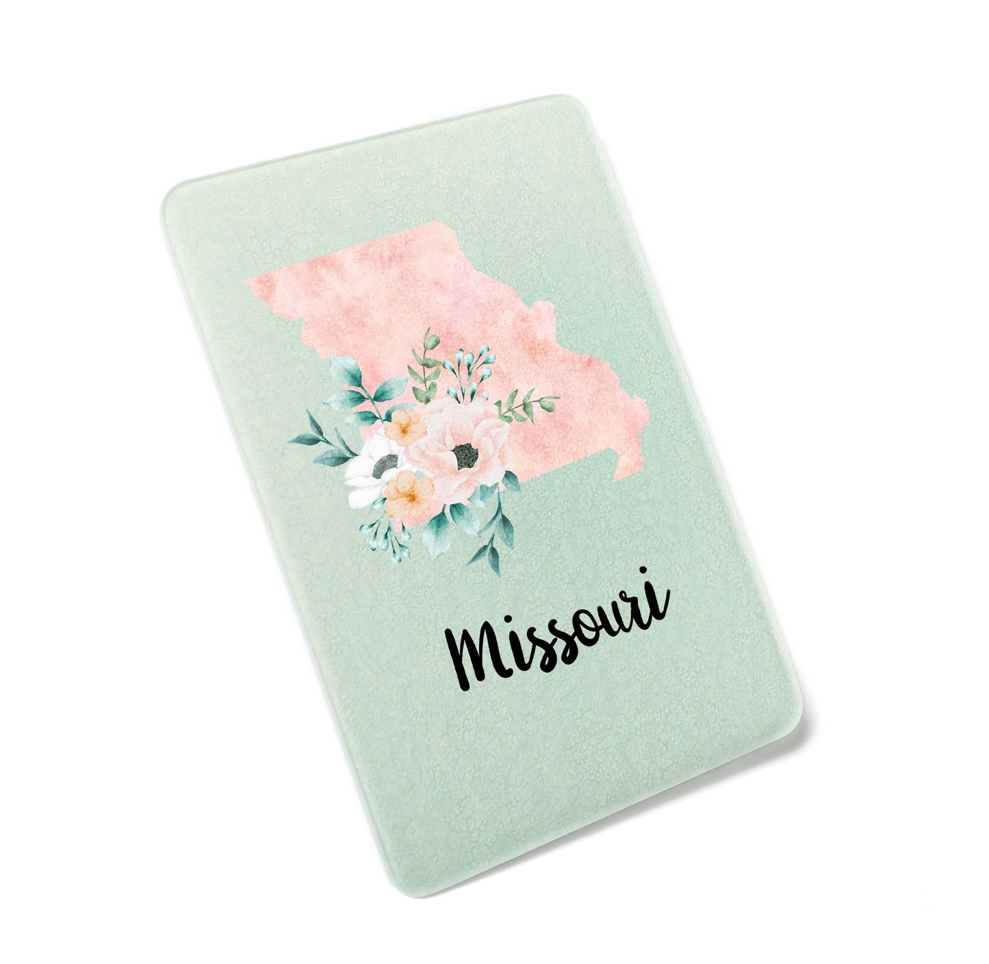 Floral Home State Cutting Board