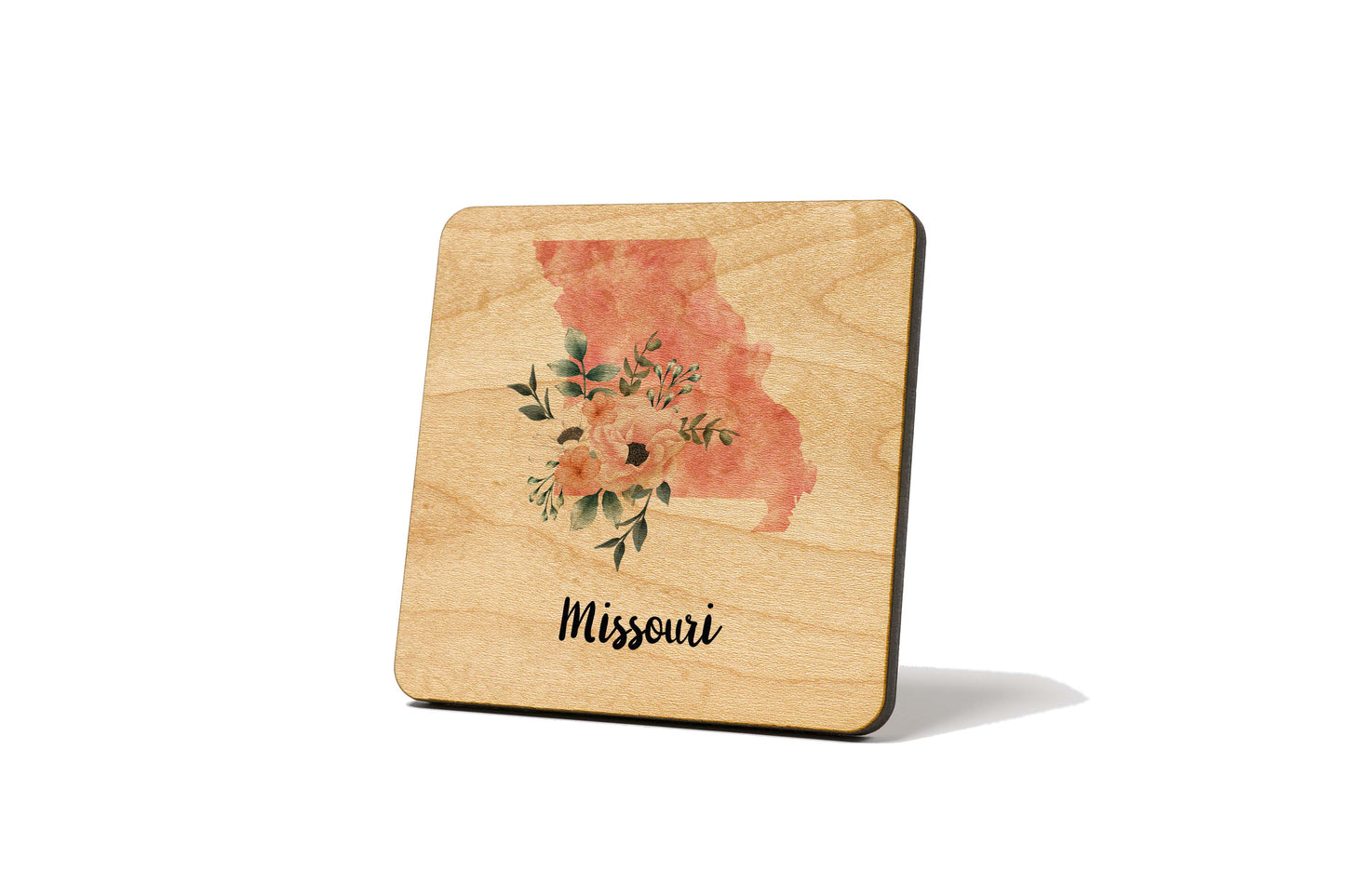Floral Home State Coaster