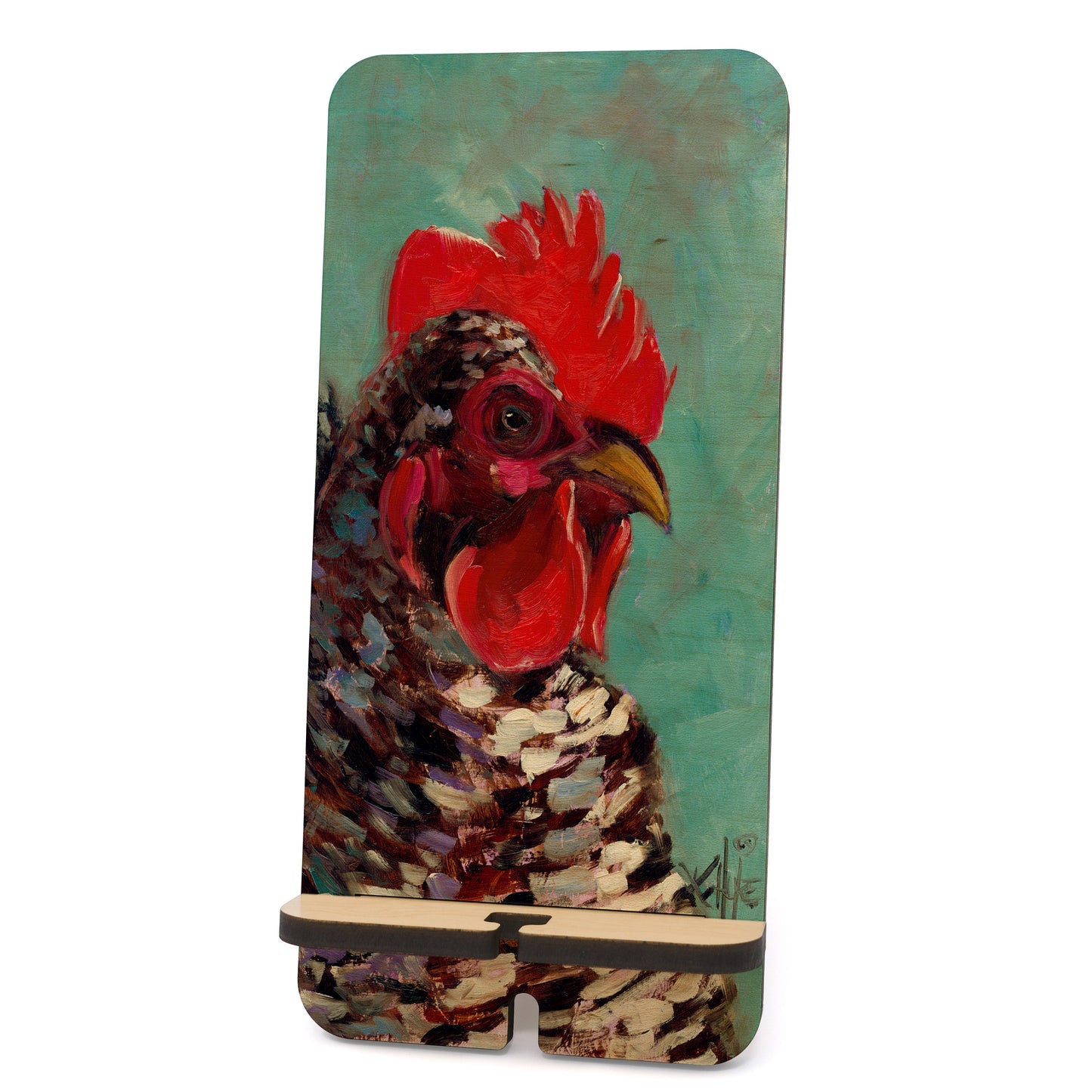 Rooster Small Phone Dock by K. Huke