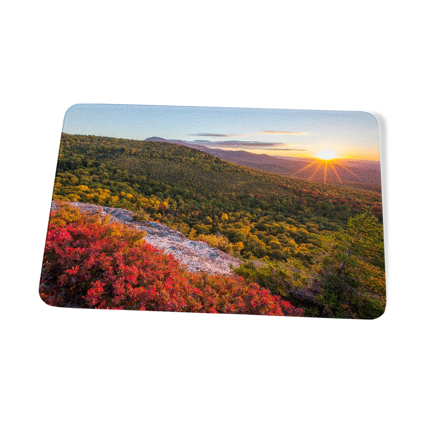 Early Autumn Nubble Sunset Cutting Board by Chris Whiton