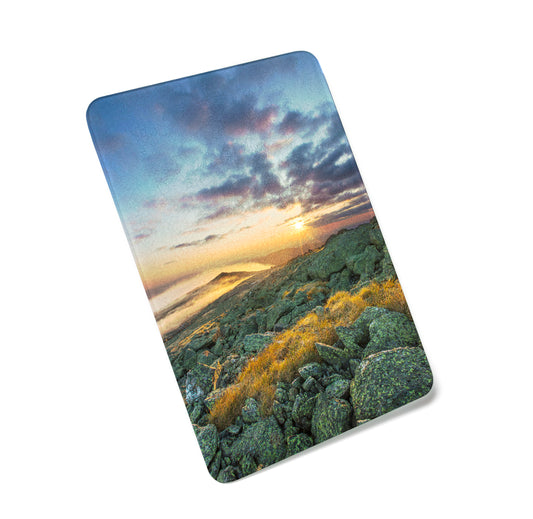 Mount Washington Morning Sunburst Cutting Board by Chris Whiton