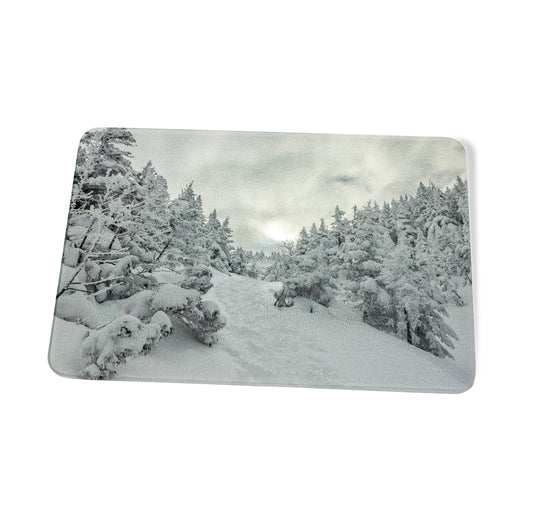 Winter on the Ammo Trail Cutting Board by Chris Whiton