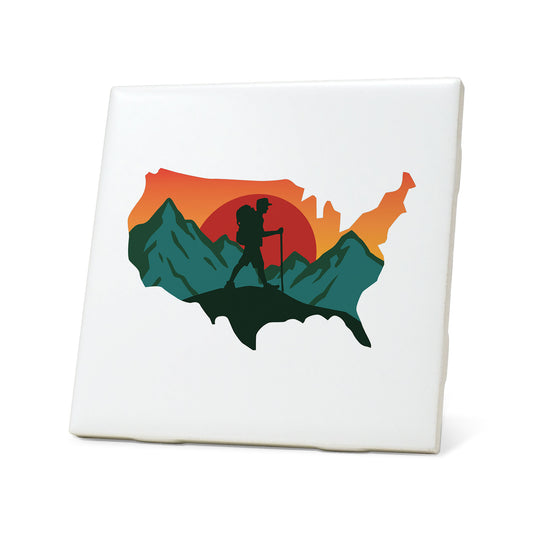 USA Hiking Badge Coaster