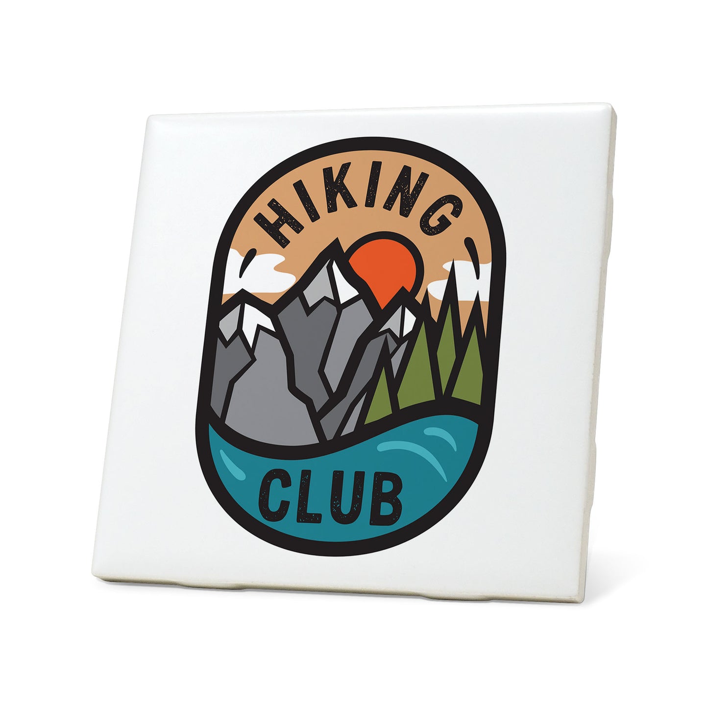 Hiking Club Badge Coaster