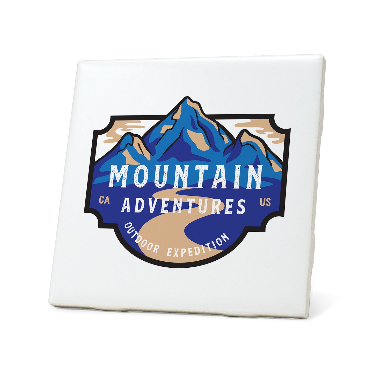 Mountain Adventures Badge Coaster