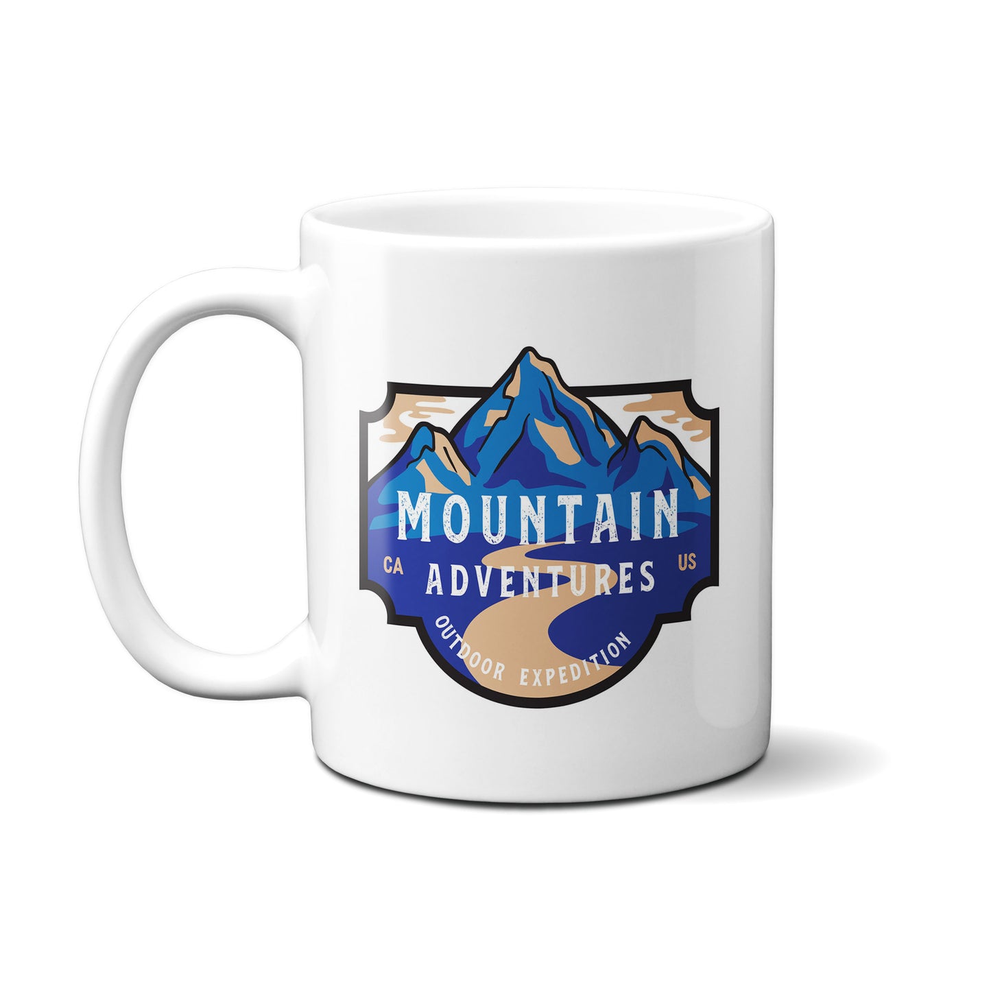 Mountain Adventures Badge Mug