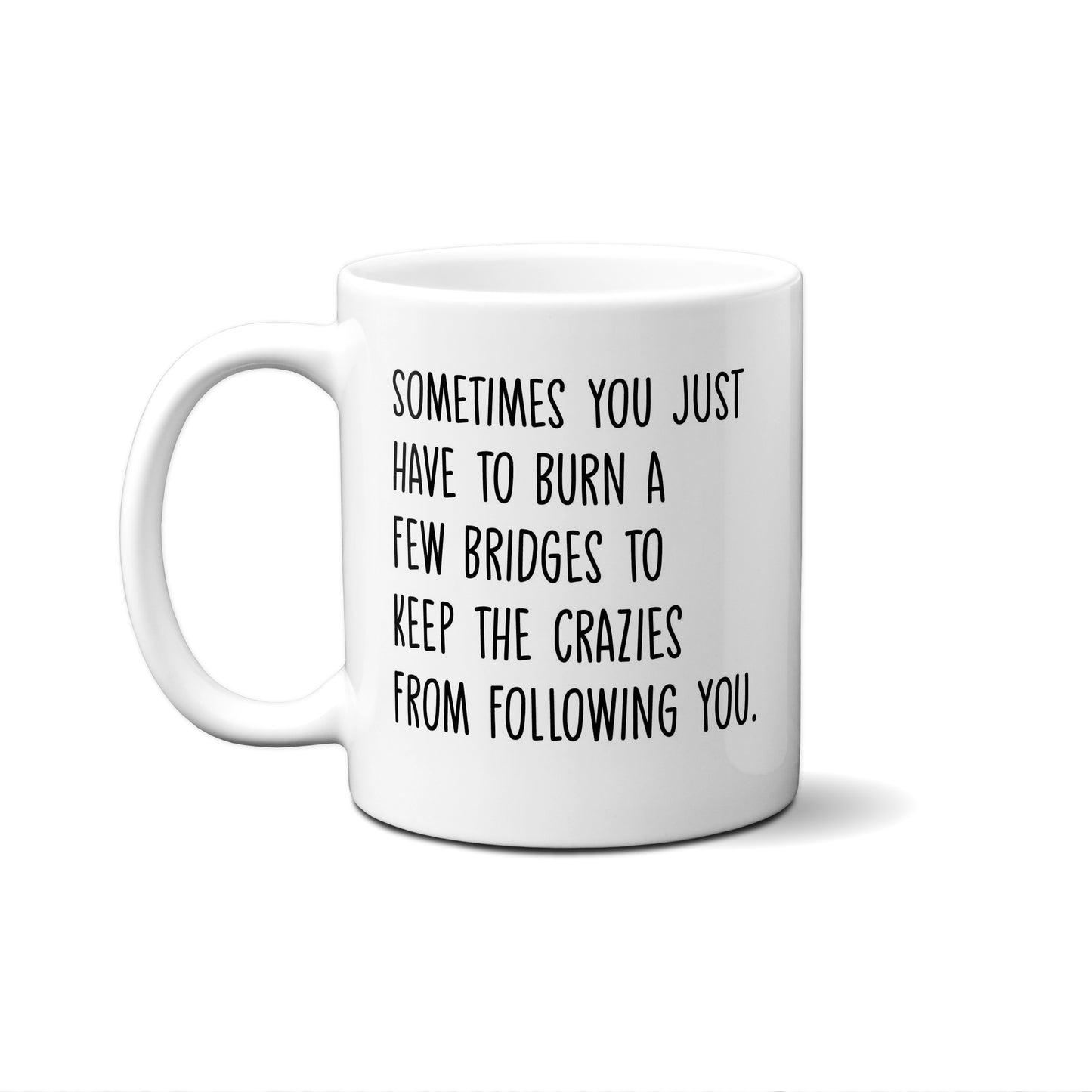 Sometimes You Have To Burn A Few Bridges..... Quote Mug