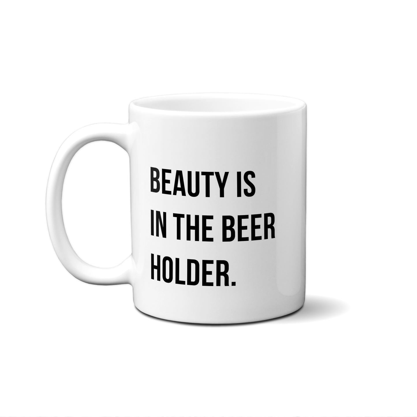 Beauty Is In The Beet Holder Quote Mug